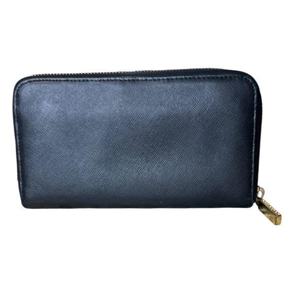 Tory Burch Black Saffiano Leather Zip Wallet Size OS - Picture 2 of 11